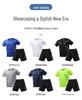 Men's Quick-Dry Sports Suit: Short Sleeve T-Shirt & Summer Fitness Football Training Gear. Custom Logo Option Available.