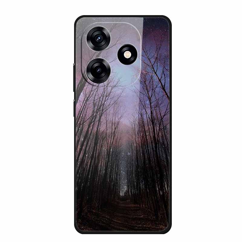 Glass Back Cover For Honor X5c Plus Case Coque Hard Tempered Glass Case For Honor Play 10A X5c Plus Phone Case Cover Soft Bumper