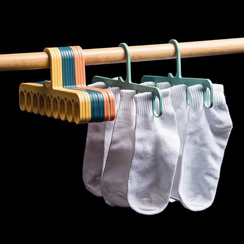 Multifunctional Windproof Clothes Clip Drying Rack Underwear Socks Hanger Nordic Household Home Wardrobe Rack Storage