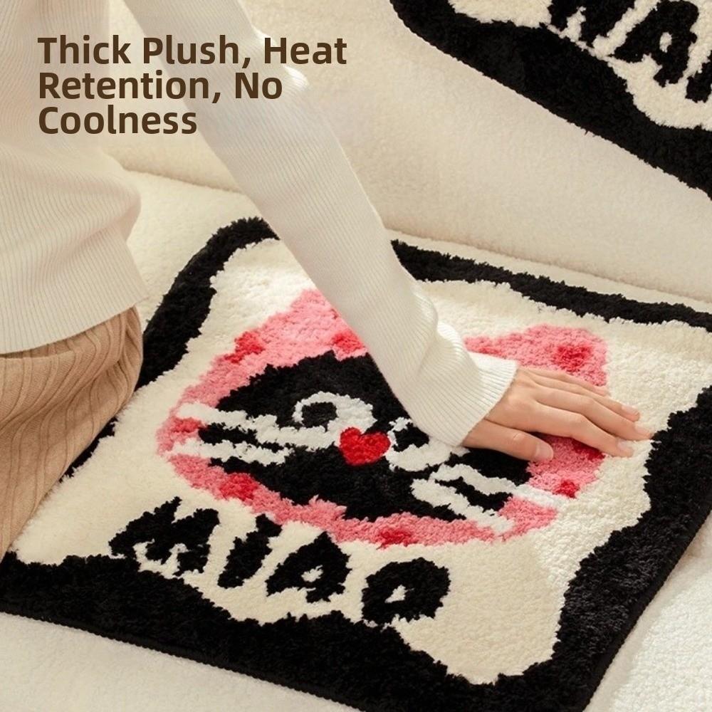 Cartoon Pattern Chair Pad Thickened Sofa Cushion Plush Cushion Office Mat  Car Seat