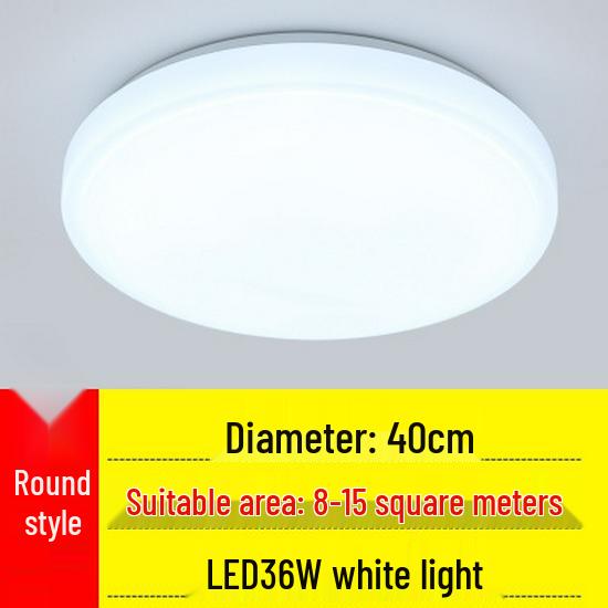 Modern Minimalist Round Ceiling Light: Ideal for Bedrooms, Aisles, Living Rooms, Balconies, Kitchens, and Bathrooms