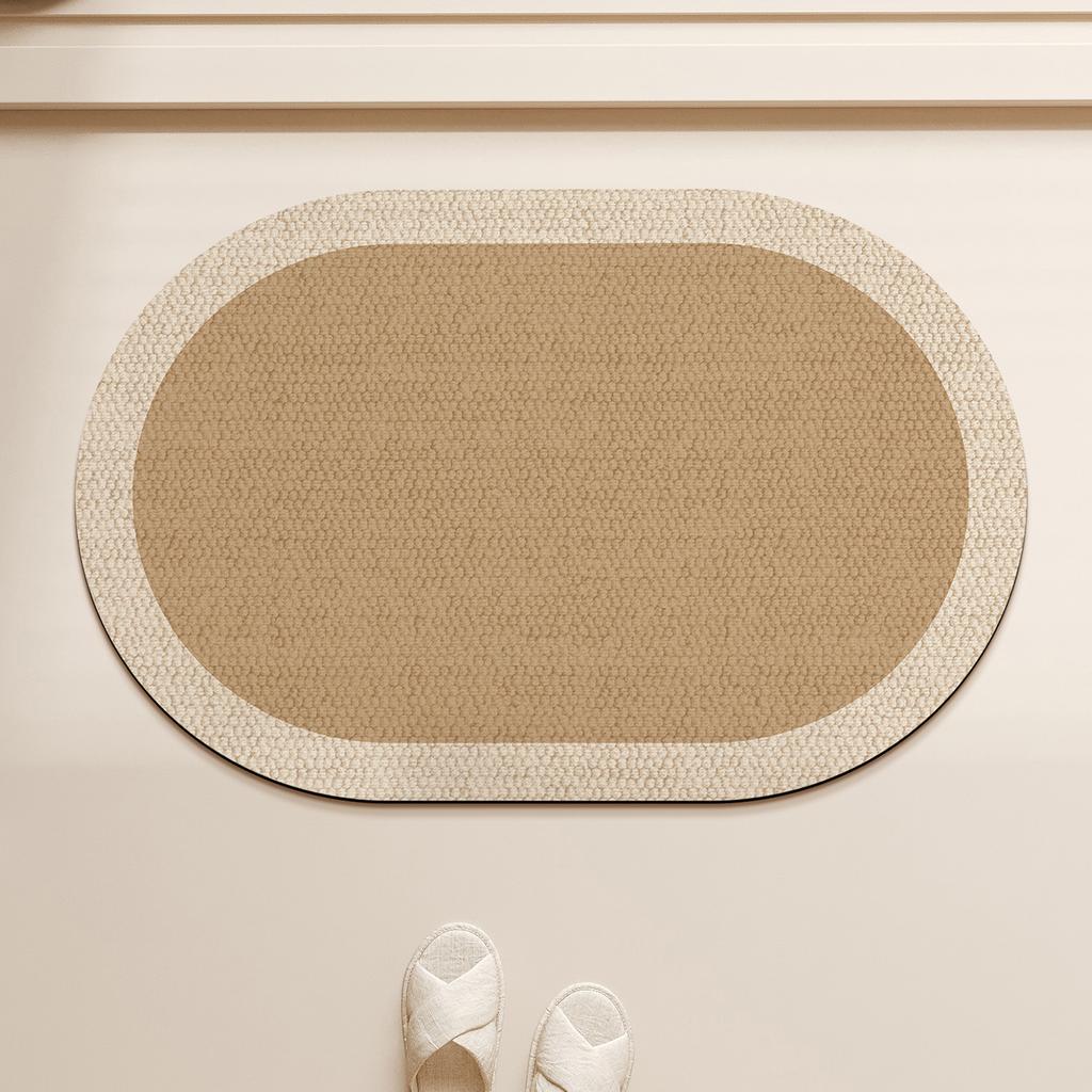 Wabi Sand Wind Bathroom Floor Mat Soft Diatom Mud Floor Mat Toilet Door Non-slip Absorbent Wear-resistant Foot Mat Diatom Mud