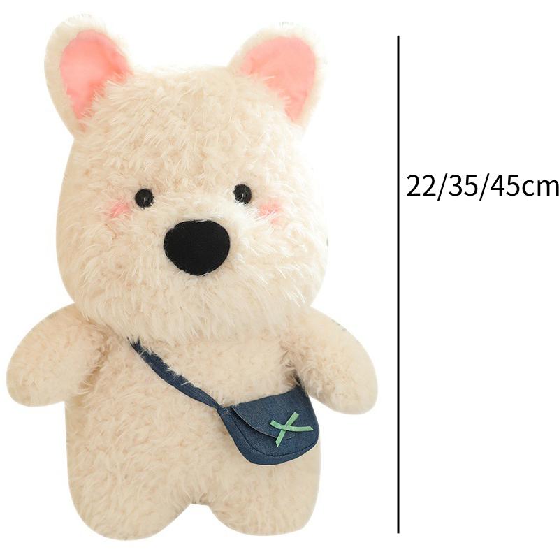 

Плюшевая игрушка собака Вест-хайленд-уайт-терьер Чучело животное Сумка через плечо Подарок Детям 22cm/8.66in