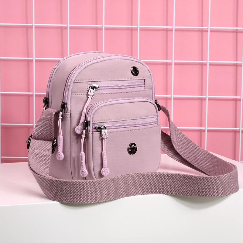 Borsa a tracolla piccola, quadrata, impermeabile, leggera, per cellulare, multistrato, per la mamma