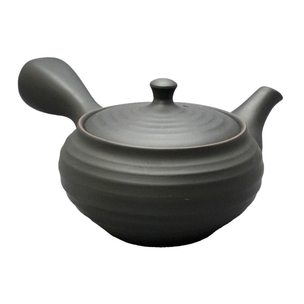 Hibiki Sho Black Kiln-Fired Red Line Teapot Se2607
