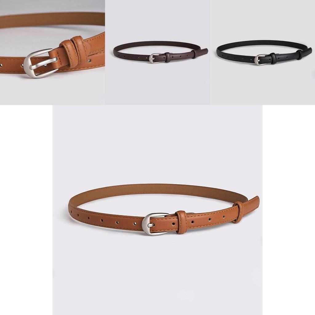 Women Stylish Pu Belts For Office And Casual Looks With Silver Alloy Buckle For Spring