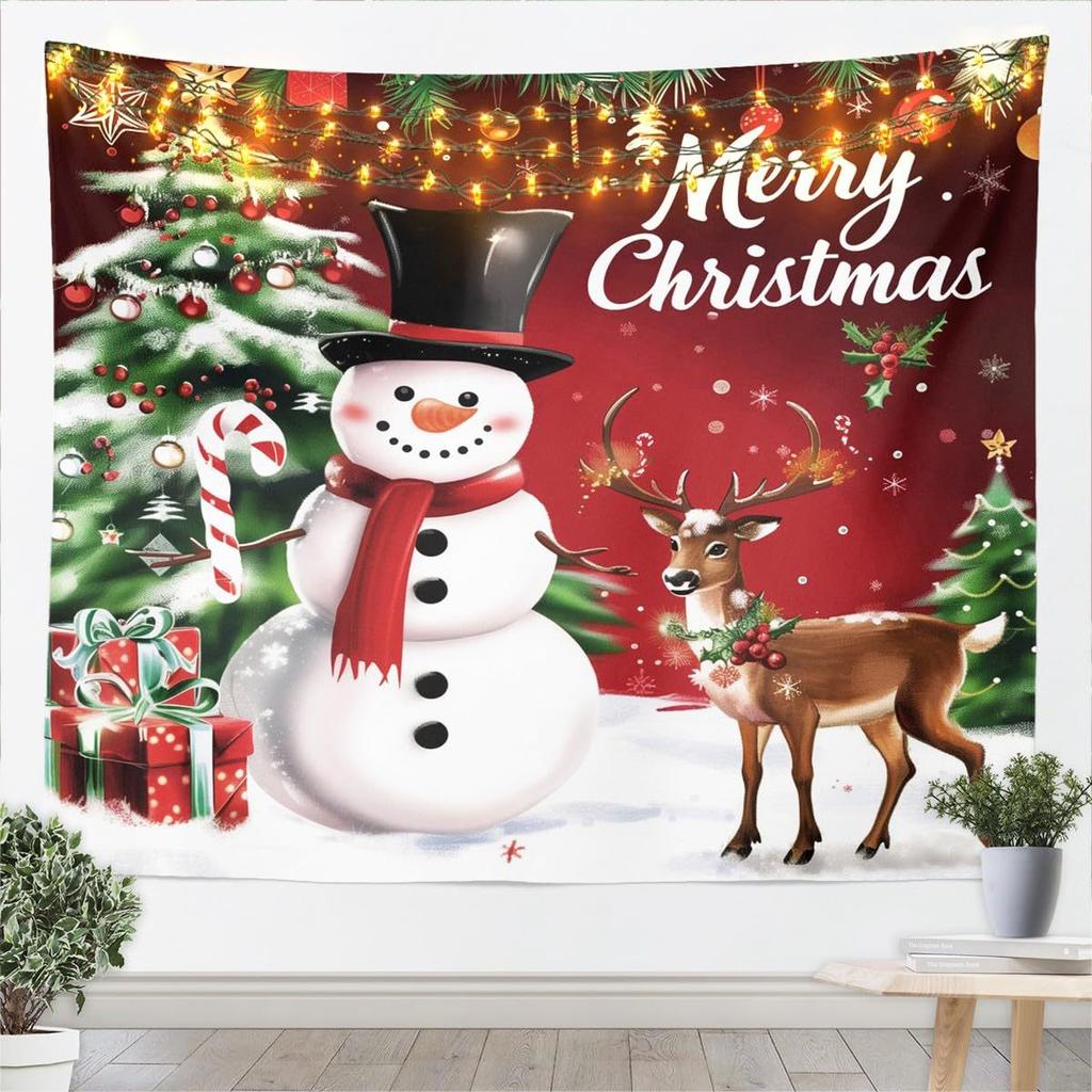 Winter Christmas Tree Wall Hanging Cat Tapestry Christmas Wall Hanging Tree Wall Hanging Gorgeous Christmas Tree Fireplace Gifts