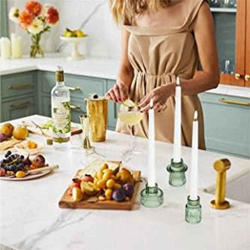 M-Modern-Taper Glass Candlestick Holders Kit Candle Holders Set Kit For Table Centerpieces, Wedding Decor And Party B