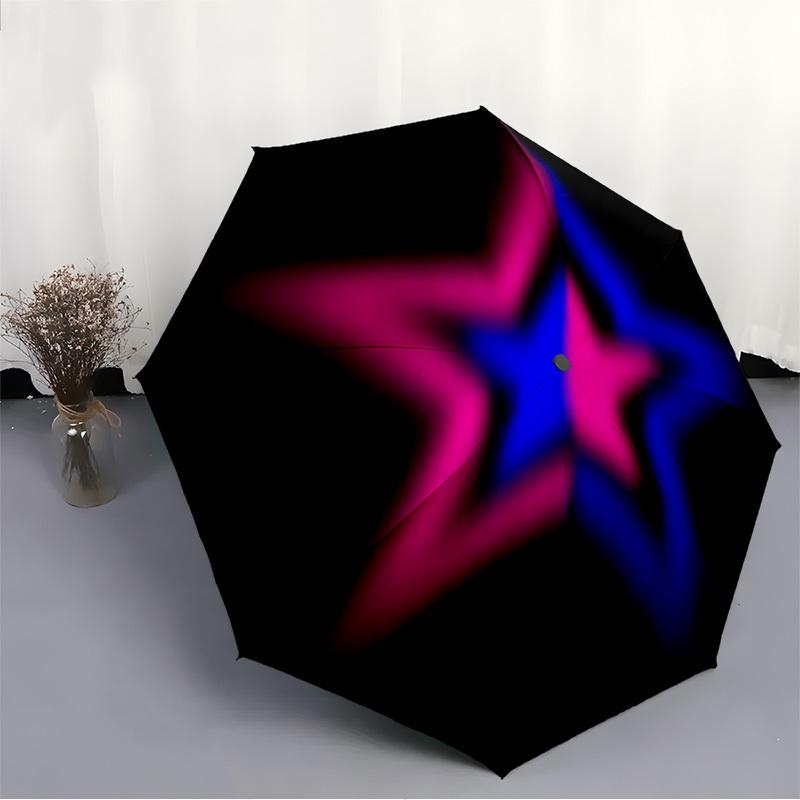 1pc Starburst Nebula Automatic Open/Close Umbrella Compact Folding Umbrella, All-Season Portable Umbrella for Women/Men F1124255