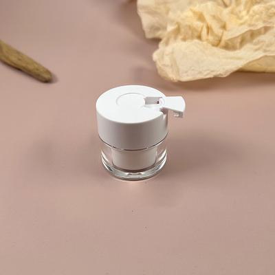 Empty Cream Jar Refillable Lotion Bottle With Spoon 15/30/50G Airless Pump Jar Refillable Acrylic Cream Bottle Vacuum Bottle