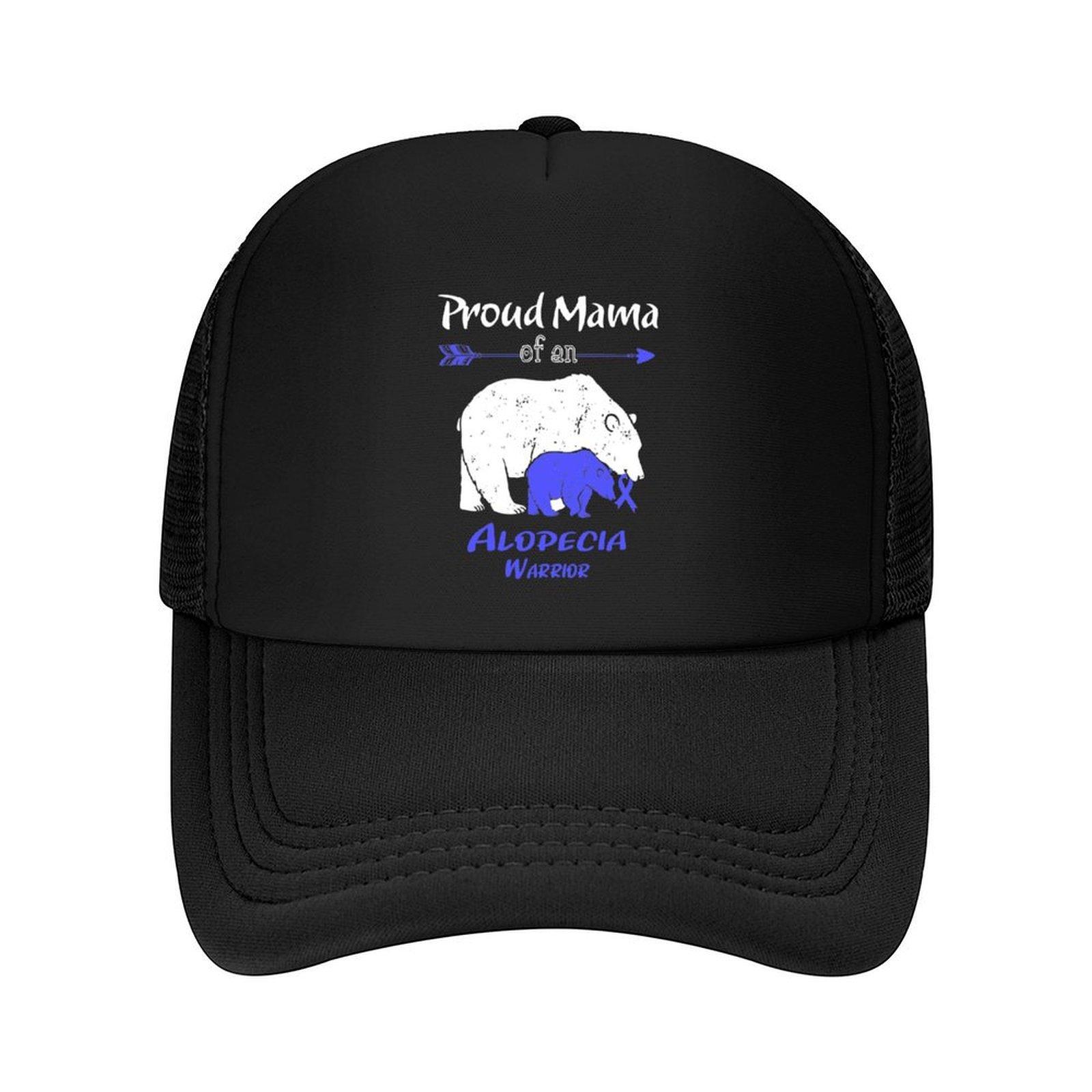 Proud Mama Bear Of An Alopecia Warrior Gifts Baseball Cap Sun Hat For Children hiking hat sun hat Brand Man cap For Women Mens