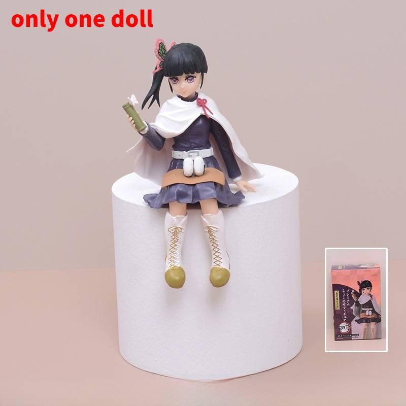 Demon Slayer Kimetsu No Yaiba PVC Figuren Set Mit Sitzenden Posen Modellen Zum Sammeln Und Ausstellen