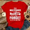 Jag är en multitaskare Tryck T-shirt Roligt ordspråk Män Kvinnor Mode Grafiska T-shirts Svart T-shirt Sommar Kortärmad T-shirt Oversized