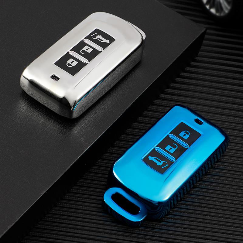 Soft TPU Car Remote Key Case Cover Shell For Mitsubishi Outlander ASX Pajero LANCER Sport Eclipse Cross Protective Fob Accessories