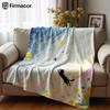 Starry Cat Lightweight Microfiber Soft Christmas Fleece Blanket Warm Cozy Throw for Bed Sofa Office Travel All Season