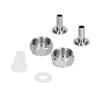 Stainless Steel Beer Keg Coupler Connector Fitting Beer Line Connector Kit for Brewing Equipment