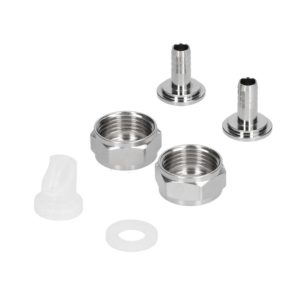 Stainless Steel Beer Keg Coupler Connector Fitting Beer Line Connector Kit for Brewing Equipment