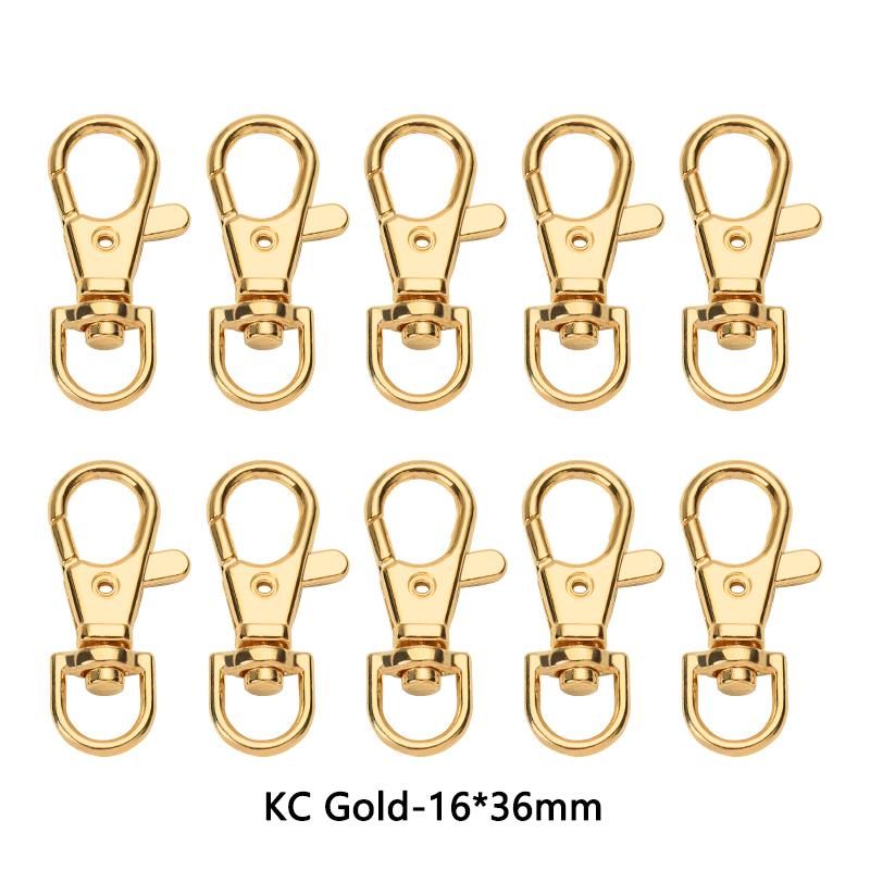 10Pcs/Lot 23/32/36/38mm Lobster Clasp Hooks Keychain 6 Colors DIY Jewelry Making Finding for Necklace Bracelet Chain Supplies