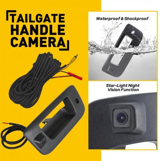Rear Back Latch Tailgate Handle & Backup Camera Fits For Silverado Sierra 07-13