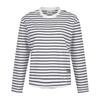 MARTINE GOLF Soft Stripe Round T-Shirts_Off-White