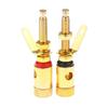 1Pc Amplifier Speaker Gold Plated DIY Push Type Terminal Binding Posts Lengthen for Car Audio Systems