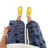 Tie-dye five-pointed star sports shorts men's summer American wide-leg loose outer wear five-point pants trendy straight casual pants