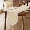 Linen Table Runner Dining Coffee TV Cabinet Rustic Chic Decorative Cover Modern Farmhouse Style