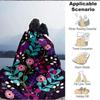 1pc Floral Fantasy Print Blanket   Lightweight Flannel Throw Blanket For Sofa, Bed, Living Room, Office, Outdoor Travel, Camping