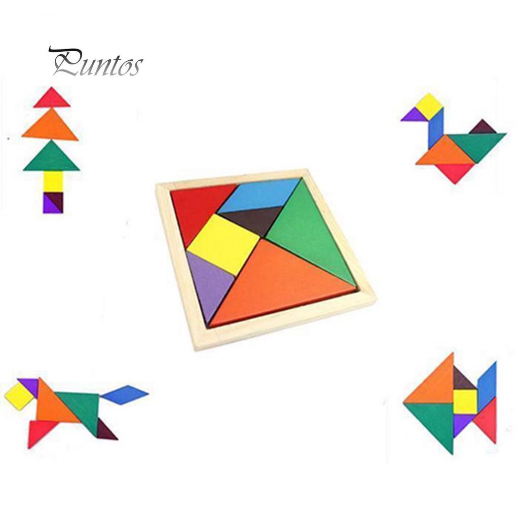 Tangram Brain Teaser Puzzle Developmental Kids Toy