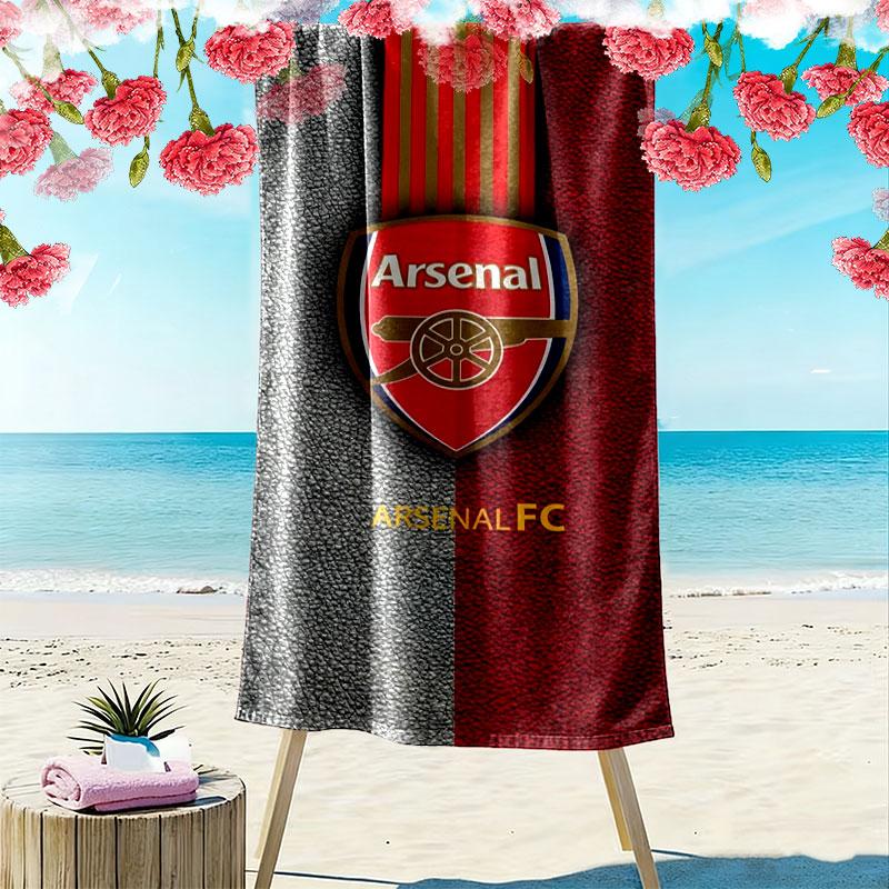 Arsenal F Print Beach Towel, Large Soft Quick Dry Towel for Beach Camping Swimming