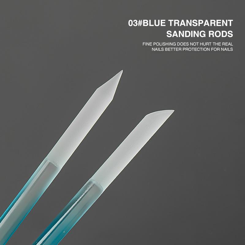 Double-Headed Crystal Glass Nail File for Exfoliating and Polishing