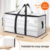 Heavy Duty Moving Bag Large Capacity Storage Tote with Reinforced Handles Zippered Moving Box with Label Pocket for Clothes Blankets Packing