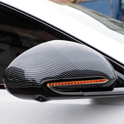 For Byd Seal 2023 2024 Car Black Side Door Rearview Mirror Cap Cover Trims Protector Sticker Auto ABS Carbon Fiber