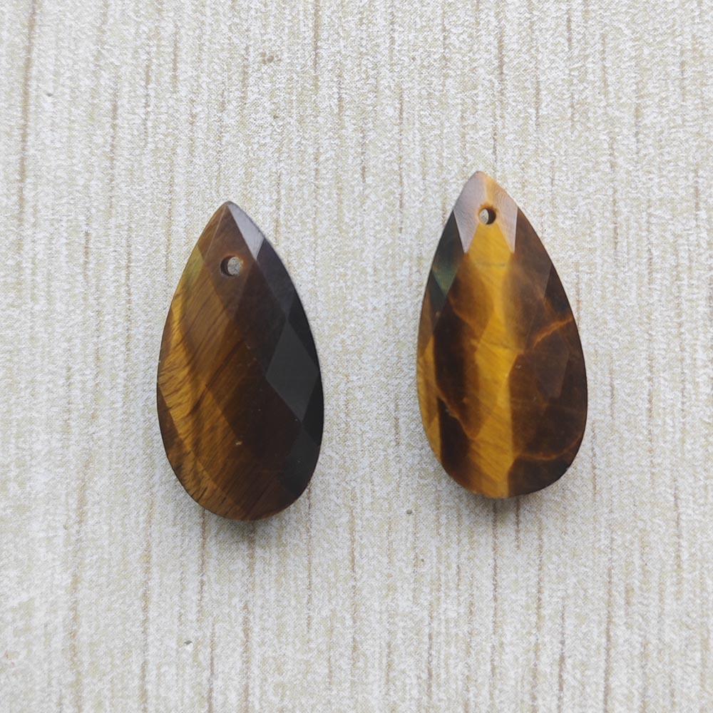 Beautiful Natural Amazon Stone long water drop cut faceted pendants for jewelry accessories making free shipping Wholesale 12pcs