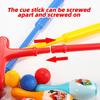 ABS Plastic Children Golf Toy Set With Golf Club Golf Ball and Bowling Pin for Indoor Exercise and Outdoor Training Use