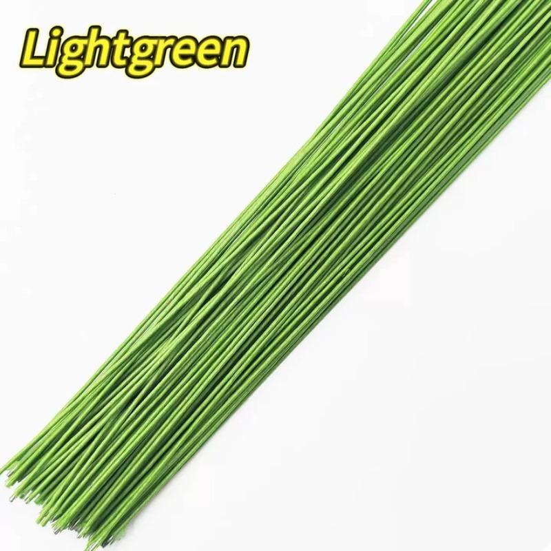 Blumendrahtstiele Papierummantelt Künstliche Zweige Eisendraht für DIY Strumpf Zweigherstellung Blumenherstellung Zubehör
