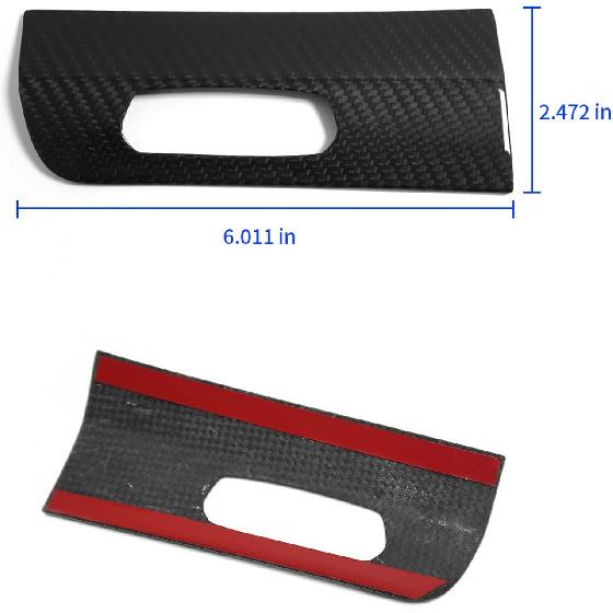 Auto Original Carbonfaser Scheinwerferblendenabdeckung für Corvette C8 Coupe Stingray Convertible 2020 2021 2022 2023 2024 Nur 2LT 3LT, Corvette HUD INFO