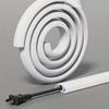 1Pc 1/3Meters Cord Management Channel,Invisible Decorative Wire Cover, Anti-Step Protector, Adhesive Soft Cable Raceway with Cap