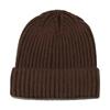 Autumn and winter new cotton wool hat light board solid color striped knitted hat ear protection warm winter hat men
