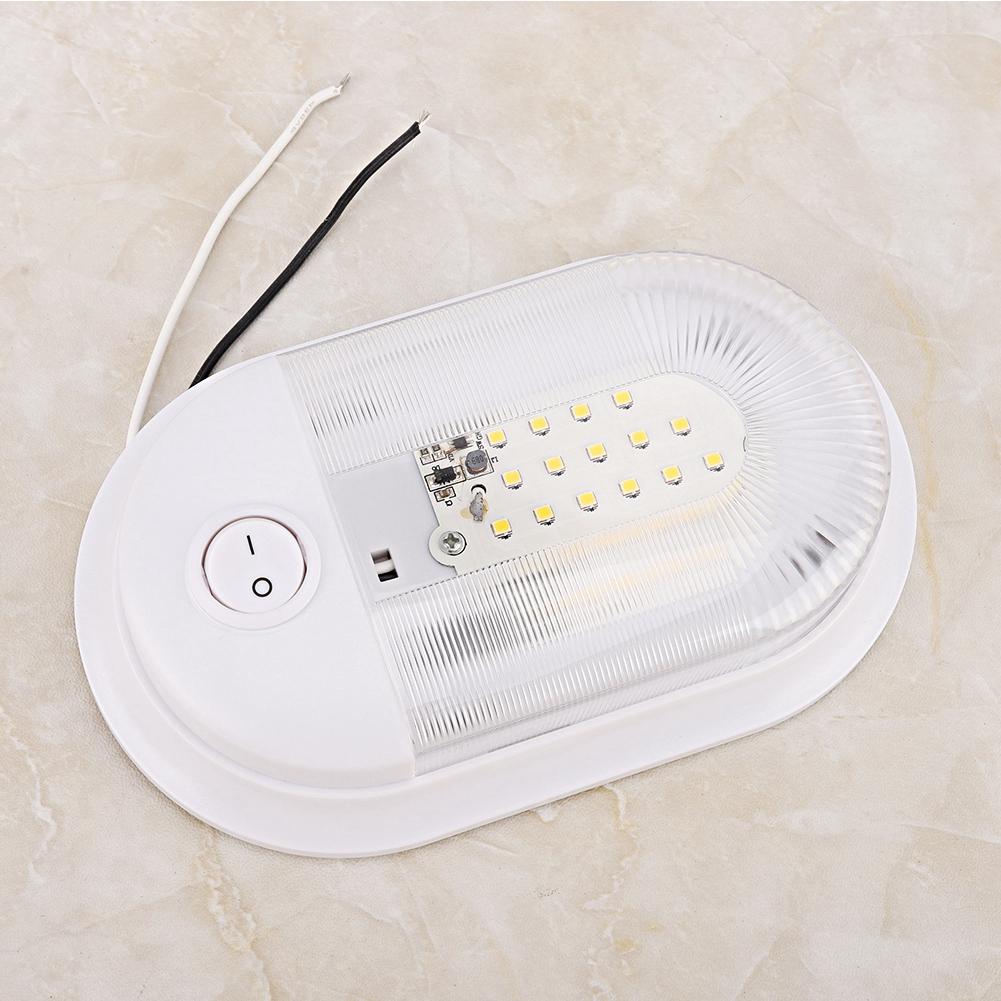 Fit for Car RV Boat Dome Light LED Ceiling Light Interior Roof Lamp 12-24V 280LM
