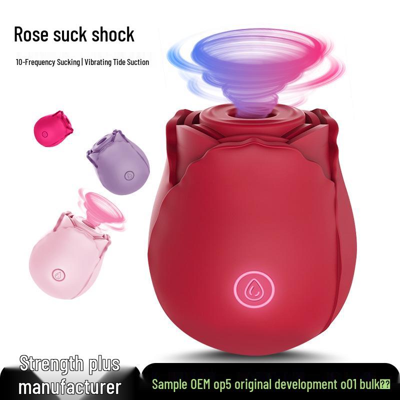 Rose Multi-Frequency Vibration Breast Enhancement and Teasing Device