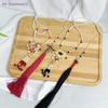 {Summer2} Hanfu Tassels Necklace Long Chain Vintage Chinese Necklace Tang Ming Dynasty Hanfu Pendant Necklace For Women Girl