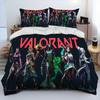 3D VALORANT Game Gamer Cartoon Comfortable Duvet Quilt Cover Pillowcase Bedding Set Children Bedroom Decoration Home Textile