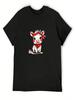 Cartoon Cow With Bandana! T-Shirt Plus Size Tops Customizeds Boys Animal Print Personalized T-Shirt Clothes For Unisex