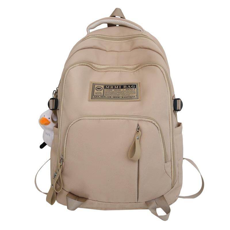 School Bag Female Large Capacity Male High School Junior High School Student Backpack Fashion Burden Reduction Backpack Travel Student Leisure Bag