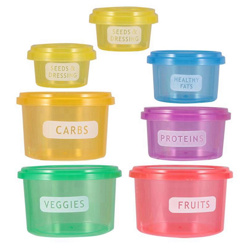 Control Storage Organizer Eating Plan Lose Weight Portion Control Food Container Meal Measure Dish