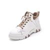 Trend tooling boots women's winter and autumn new high-top casual short boots velvet little white women's shoes platform Martin boots
