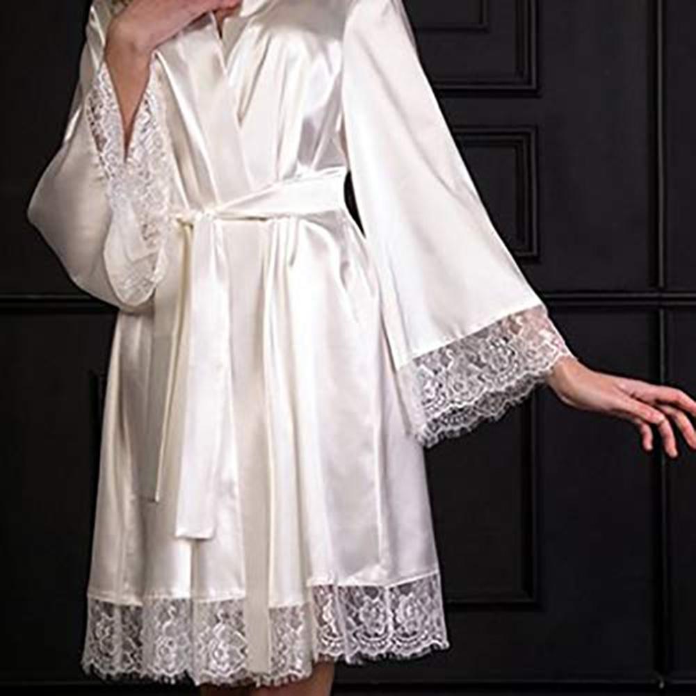 Under Robe Buy Women Home Style Pajamas Bath Robe Babydoll Lace Underwear Belt ...
