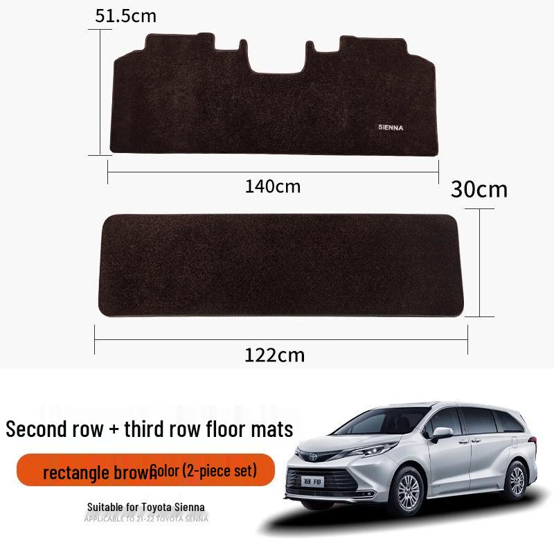 Toyota Sienna Middle Row Starry Sky Carpet Floor Mats for Gravia Decoration
