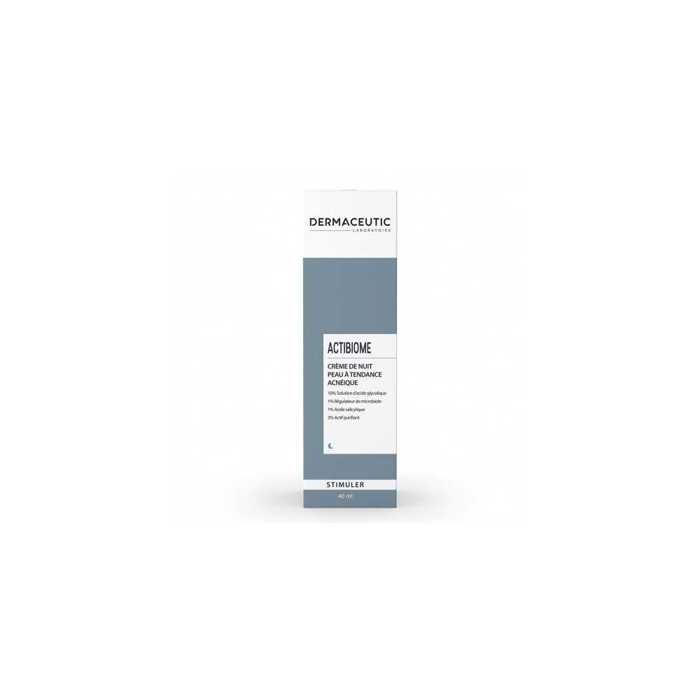Crema de noche - Dermaceutic - Activabiome - Piel acneica - No comedogénico - 40 ml